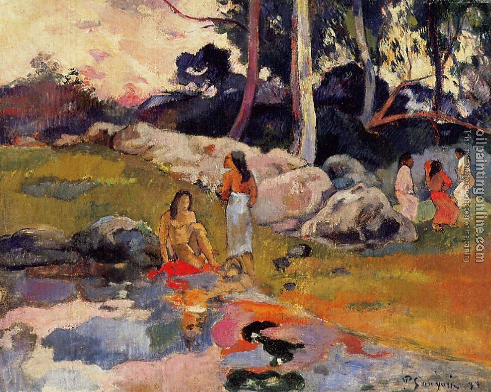 Gauguin, Paul - Woman on the Banks of the River